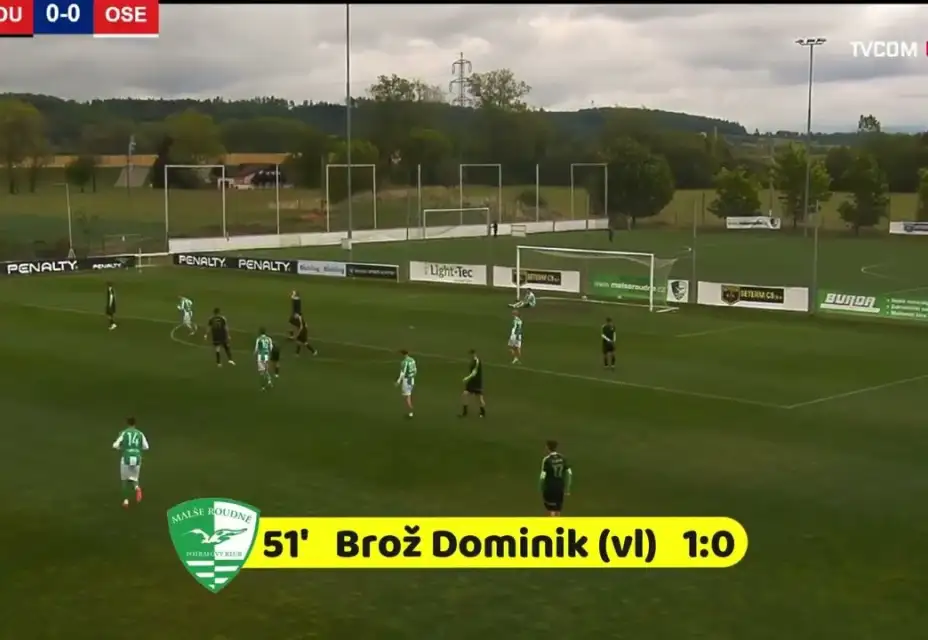 Malše Roudné - TJ Osek 2:0