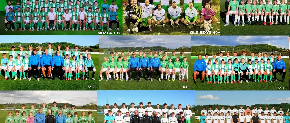 OBRAZEM: Týmové fotografie družstev TJ Malše Roudné